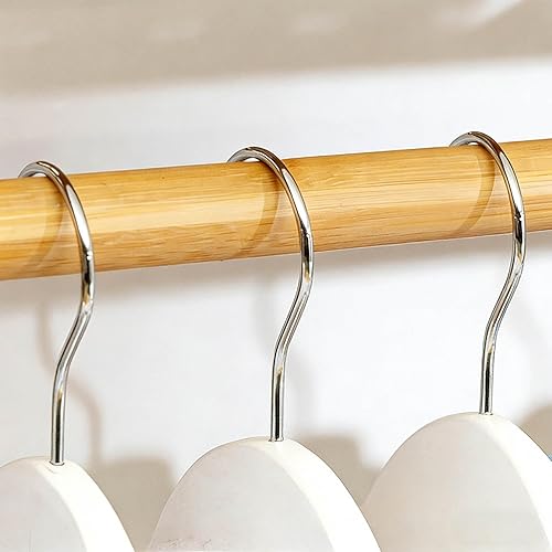 Miniatura 7 de Bamboo Closet Organizer and Garment Rack, Multi-tiered Storage for Living Room, Bedroom, and Hall Clothes