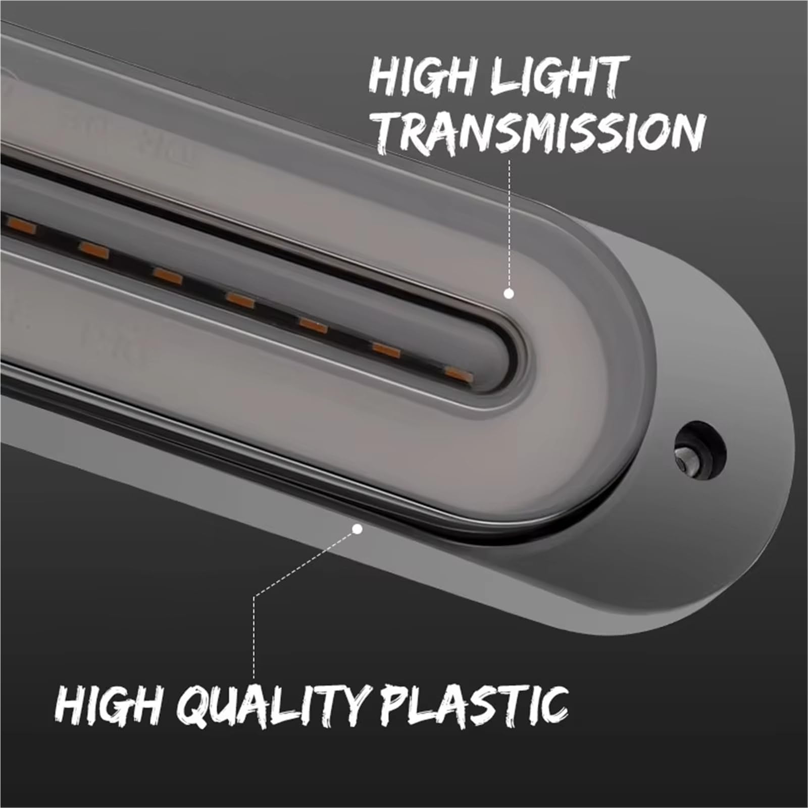 Indicatore Direzione Laterale Per Camion Per Rimorchi Per Camper ATV UTV SUV 12V 24V 68 LED Fanale Posteriore 3 In 1 Luce Freno Indicatore Direzione Lampada Avvertimento