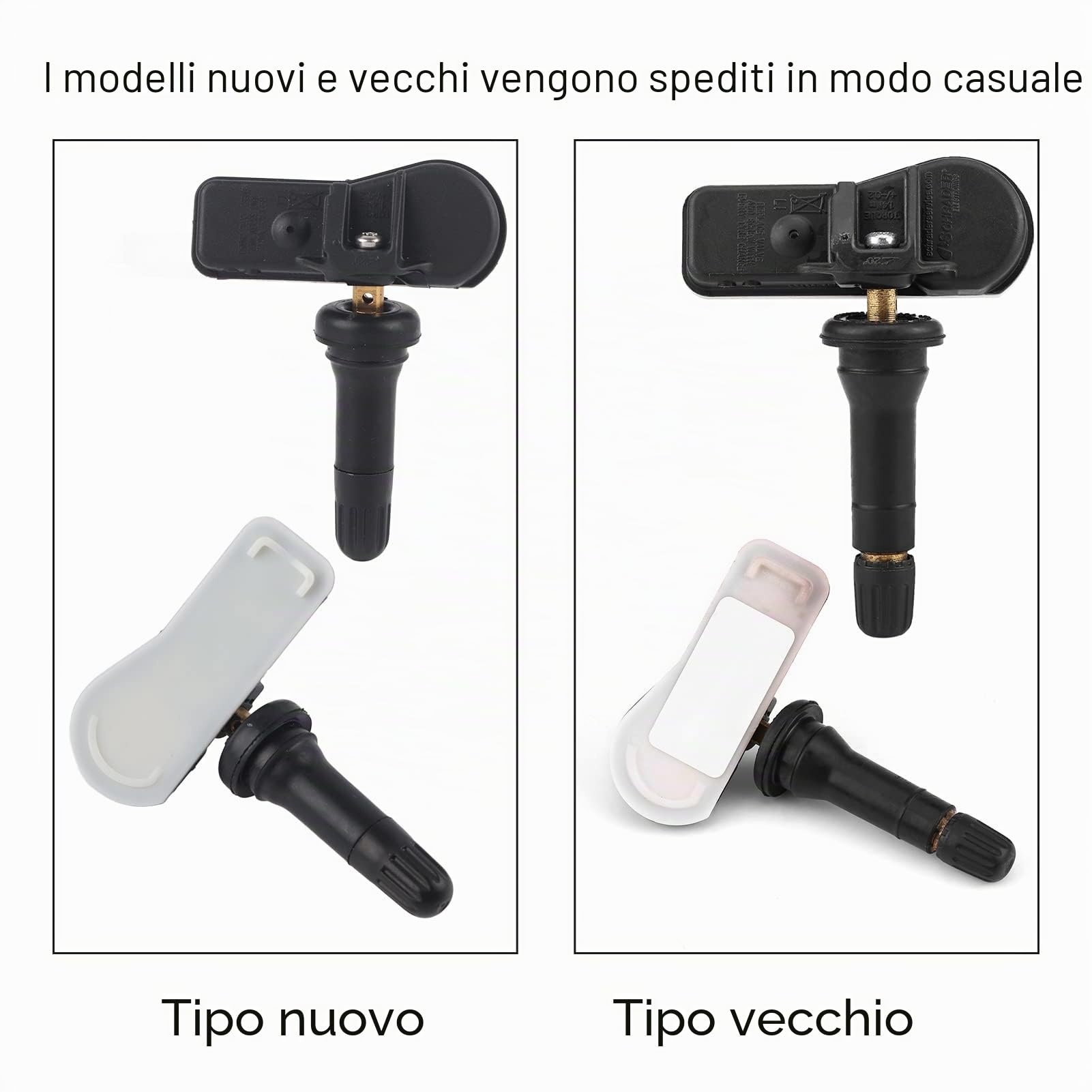 4 sensori di pressione pneumatici TPMS, sensore di pressione pneumatici auto, sensore TPMS, sensore di controllo della pressione dei pneumatici, di controllo della pressione dei
