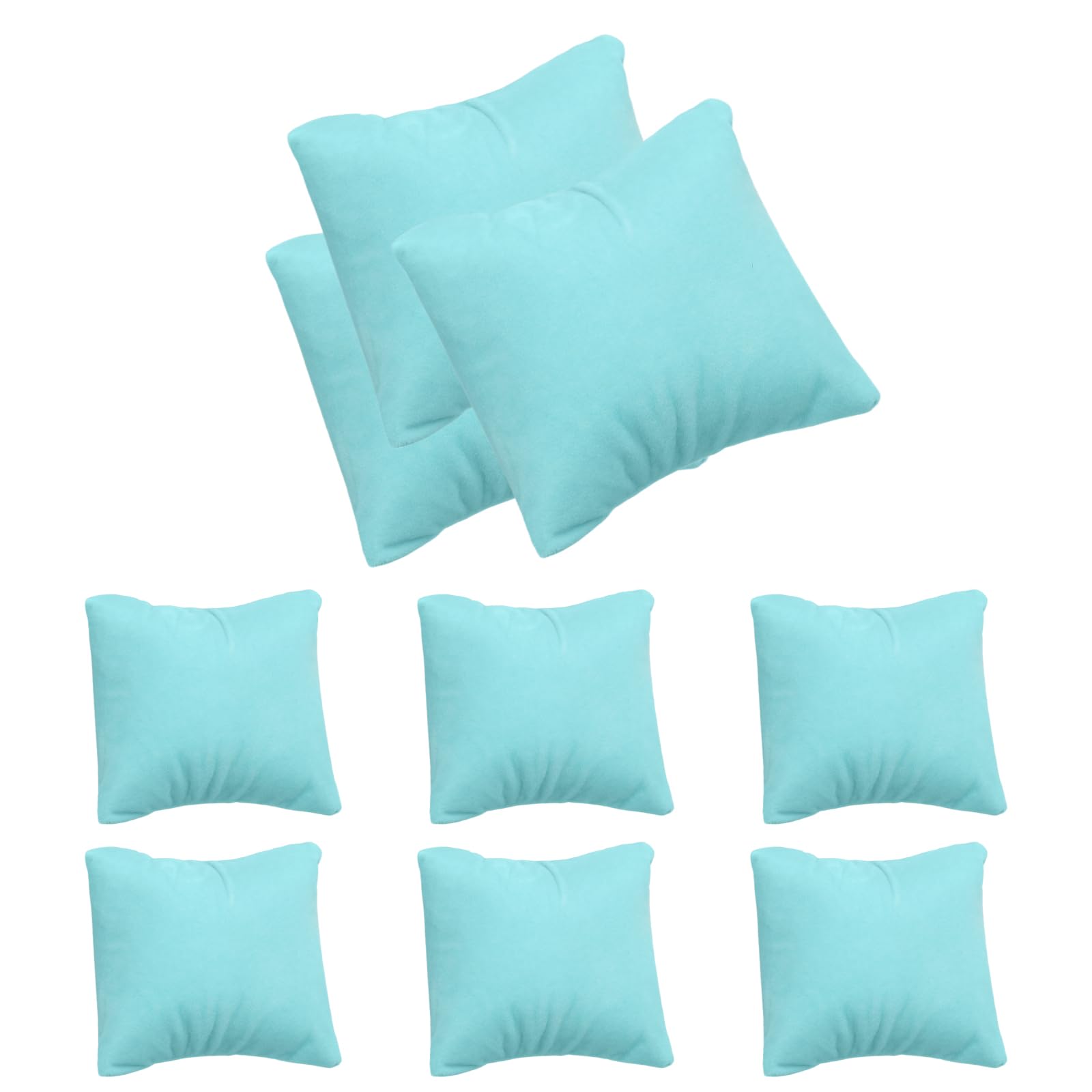 Muiltvoe 12pcs Velvet Bracelet Watch Pillow, Jewelry Display Pillow for Bracelet, Watch, Anklet, Bangle, Dangle Earring and Necklace Green