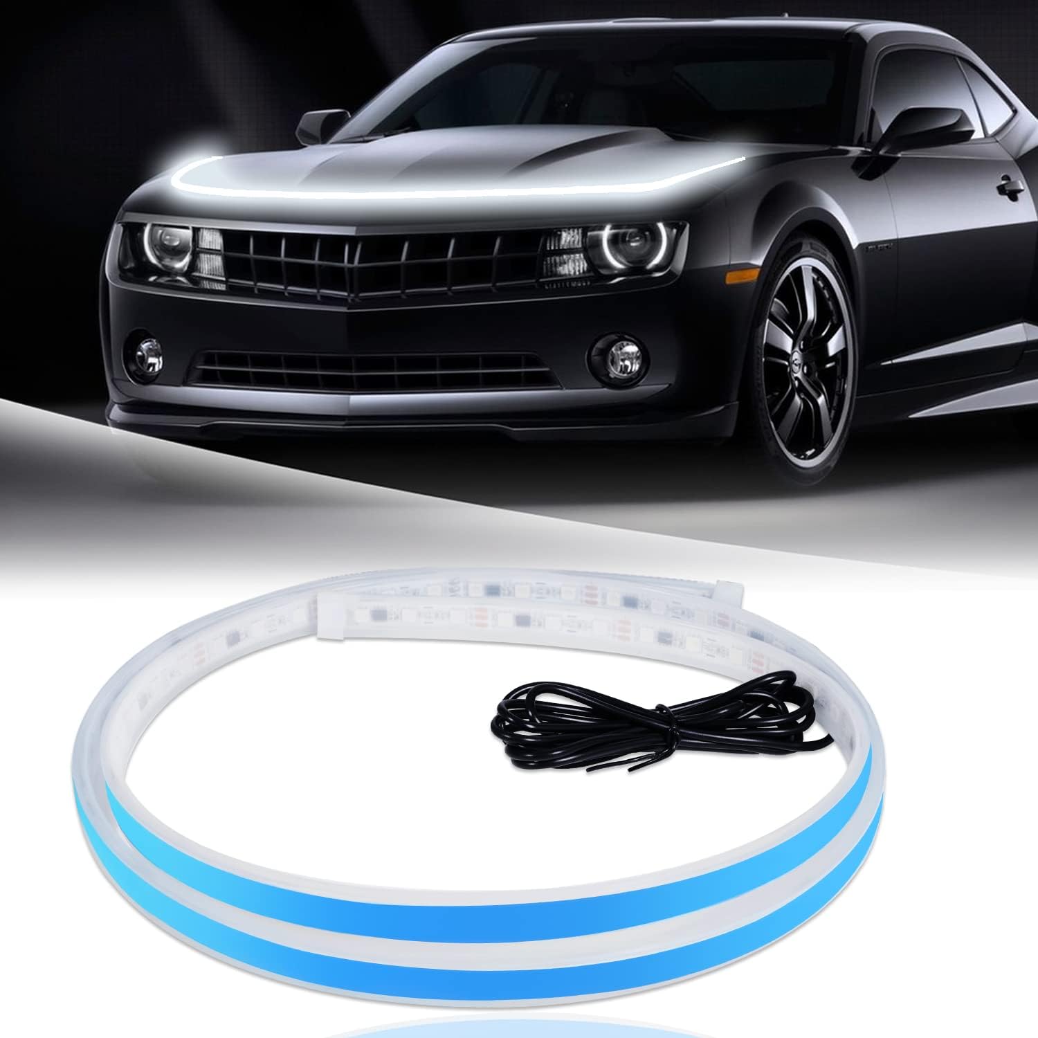 Led Strip Lights for Car Hood Led Strip 70 inch White Car