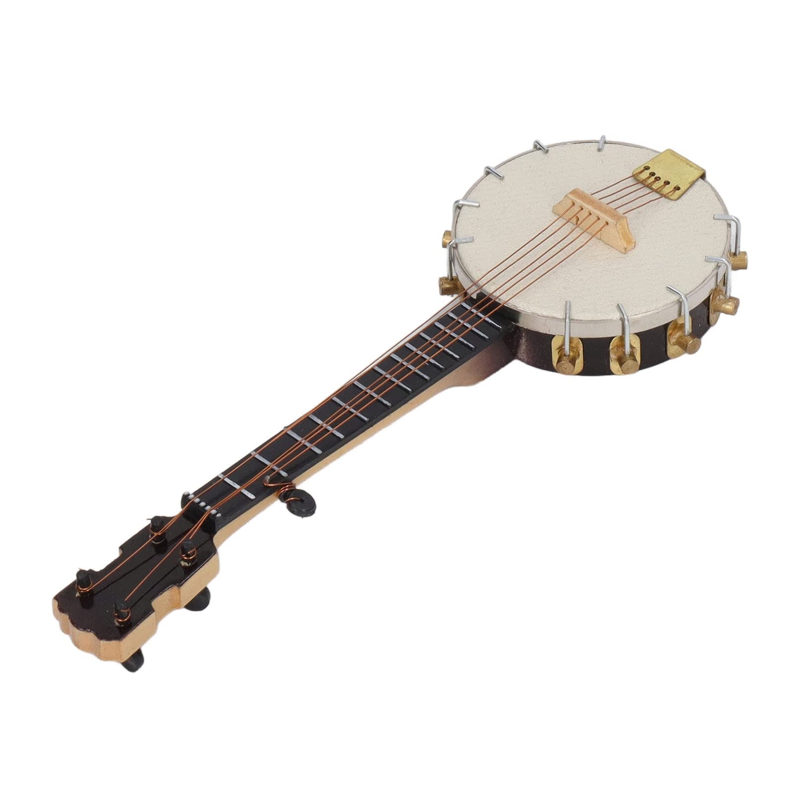 Modèle Miniature de Banjo, Jouets Mini Banjo en Matériau de Tilleul Surfaces Lisses Multifonctions pour Cadeaux