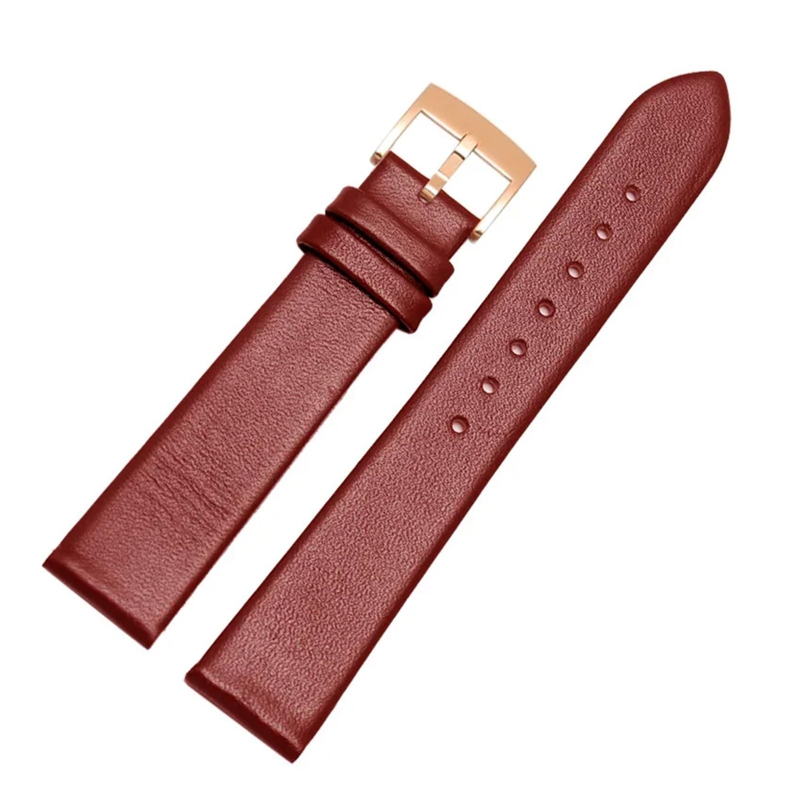 Run Ken Bracelet De Montre Fin Et Lisse En Cuir Souple, Disponible 12, 14 16 Mm