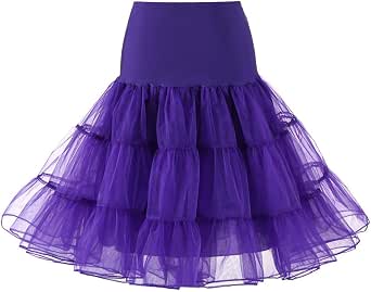 Jupon Court Tulle Femme Années 50 Rockabilly – Tutu Multi-Couches Rétro, Jupe Tutu Carnaval, Ballet, Mariage Vintage