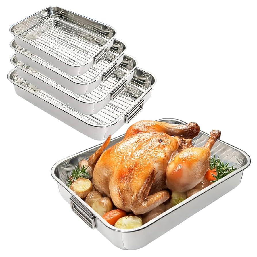 MasterClass Non-Stick Deep Roasting Tin, 34 X 26 Cm (13.5" X 10&quot