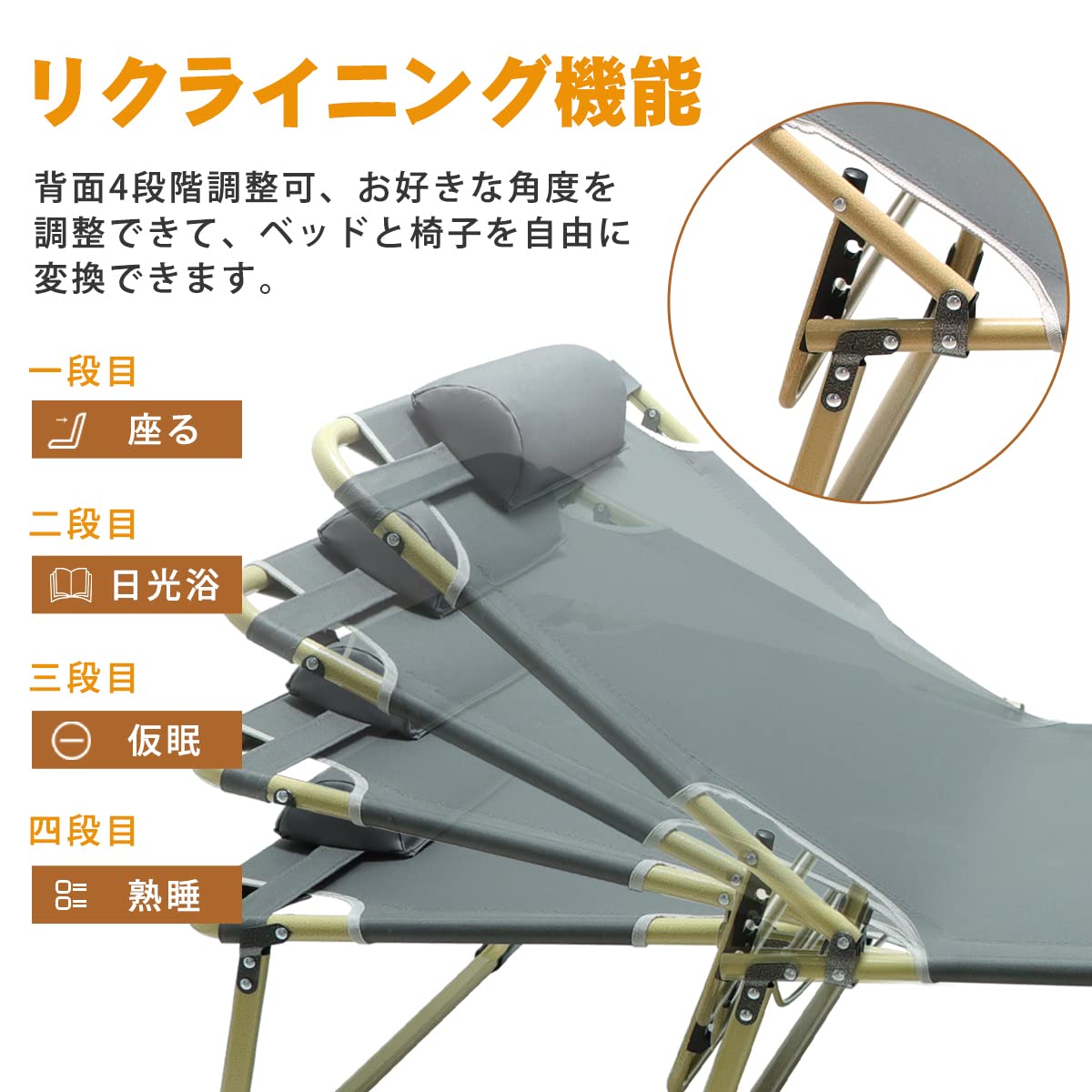 Amazon.co.jp: アウトドア ベッド 折りたたみ式 DEWEL 194*67*28cm