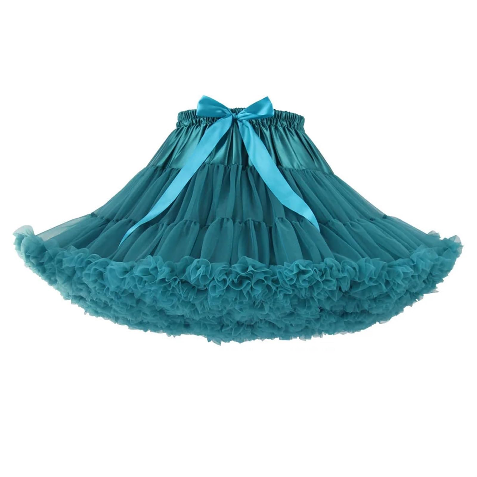 Falda Tutu Falda de Tul for niñas, Ropa for niños, Falda tutú, Ropa for niños, Faldas de Princesa, Falda for niñas, Ropa de 2 a 15 años para Baile,Cumpleaños,Fiesta(Peacock Blue,7T)
