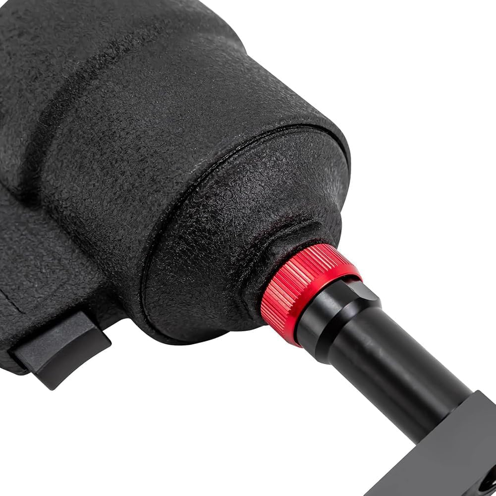 3,2-13 Mm Perforatore Pneumatico, Rotazione A 360° Air Metal Utensile Perforatore Perforatore per Metallo Apriflangia per Porte, Finestre, Uffici E AbitazioniBlack, 9mm