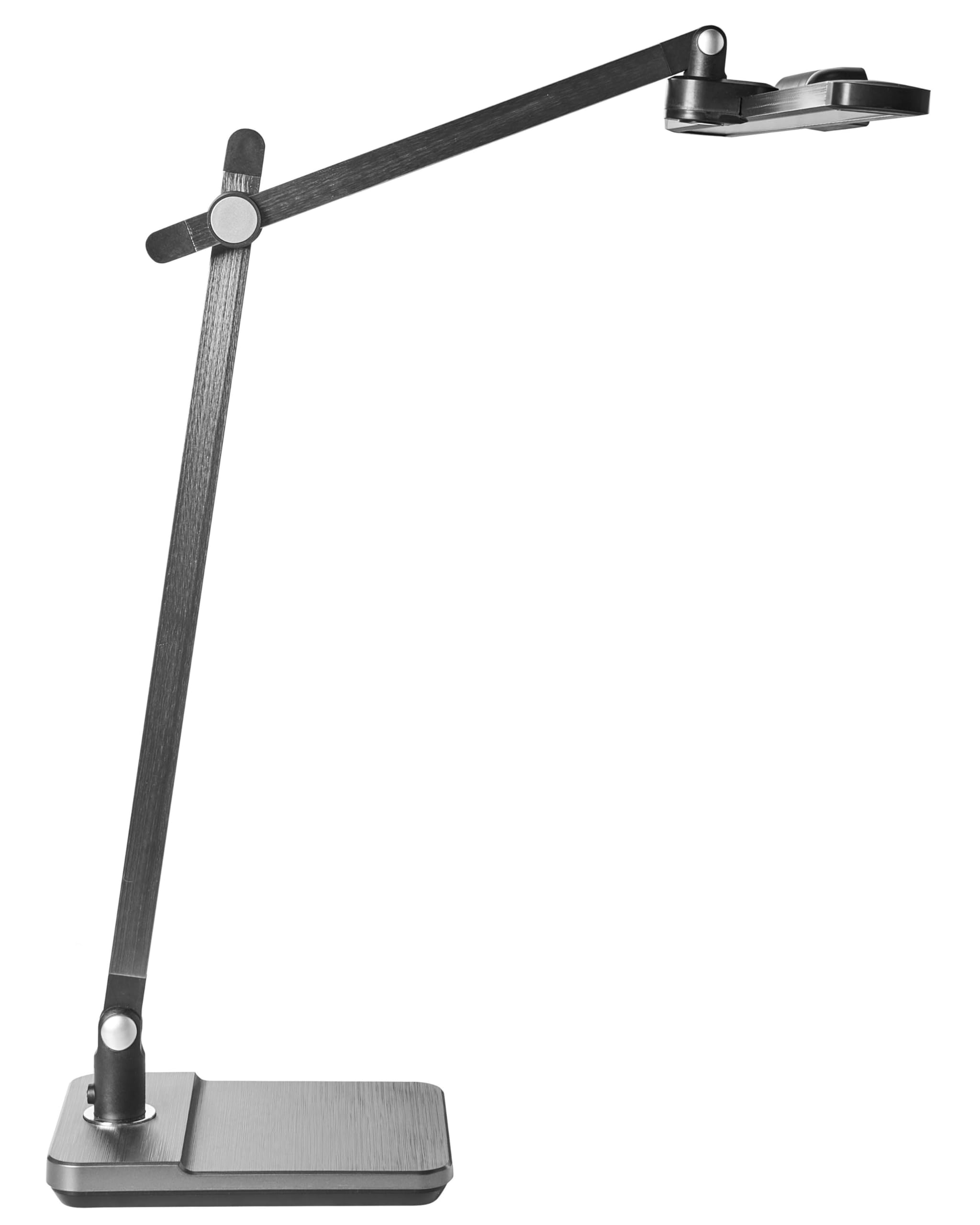 Beliani Schreibtischlampe LED grau verstellbar dimmbar modern für Homeoffice Serpens
