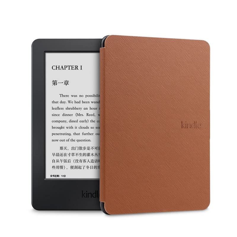 Smart Case for Kindle Voyage 2014 PU Leather Ebook Reader Cover with Auto Sleep/Wake for Kindle Voyage Slim Protective Case (Color : Brown, Size : for Kindle Voyage)