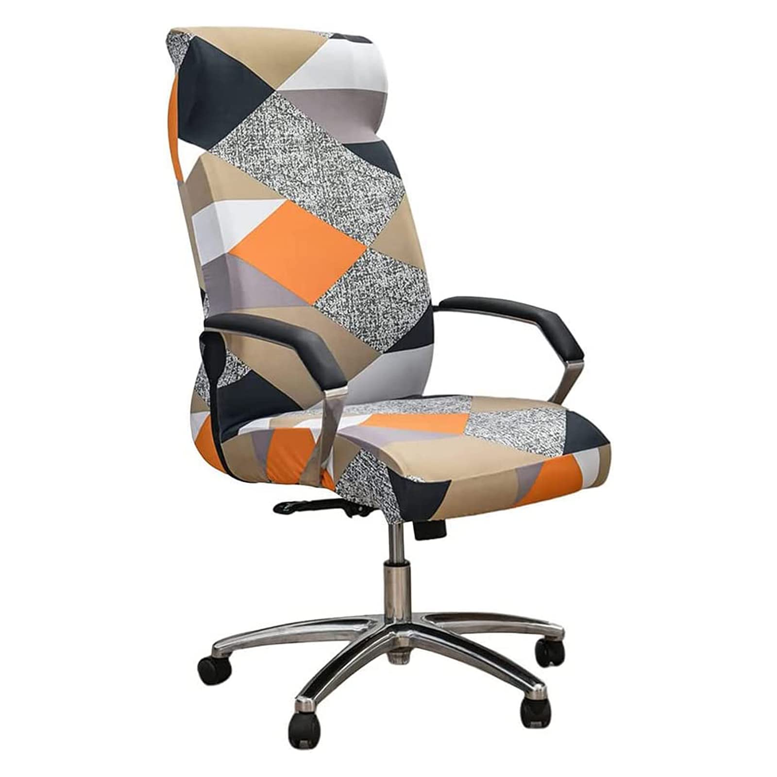 Office Chair Cover Stretch Soft Computer Office Chair Cover Printed Gaming Chair Covers with Durable Zipper Universal Nonslip Computer Desk Chair Cover Washable,J,L 45~58cm