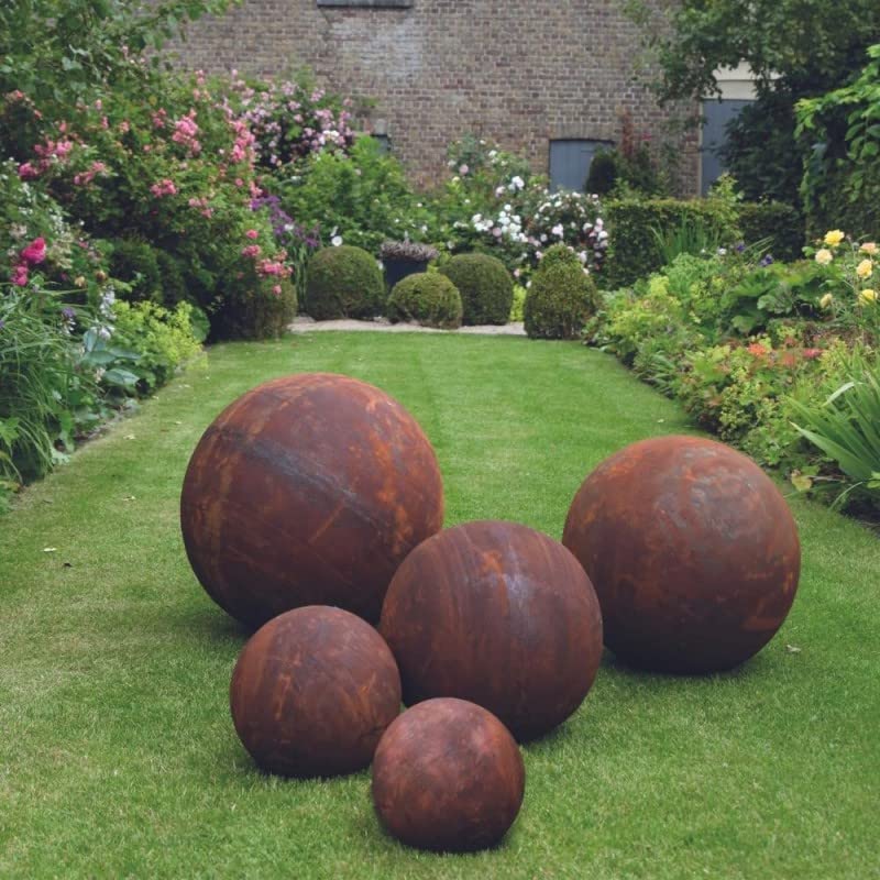 Bola oxidada corten (40 cm)