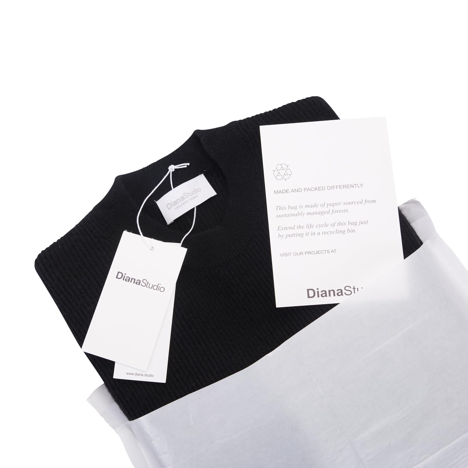 Diana Studio – Rundhalsausschnitt aus Kaschmir und Wolle, Herren, Lange Ärmel, lässige Passform
