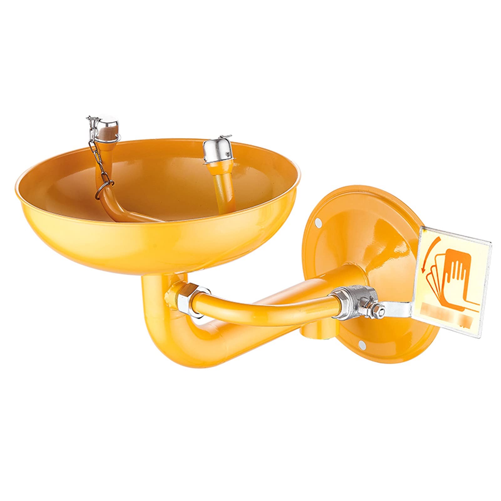 Station de Lavage oculaire, Station de Lavage oculaire en Acier Inoxydable 304 avec Couvercle Anti-poussière, Station de Lavage d'urgence des Yeux/du Visage, pour Usage Scolaire, Laboratoire