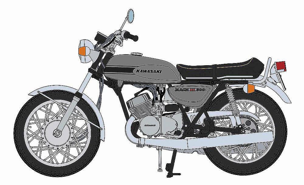 Hasegawa 1/12 Kawasaki 500-SS MACH III H1 Motorcycle Plastic Model Kit