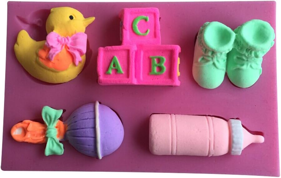 Karen Baking Lovely Baby Care Shape 3D Silicone Cake Mold For Cake Fondant Decorating