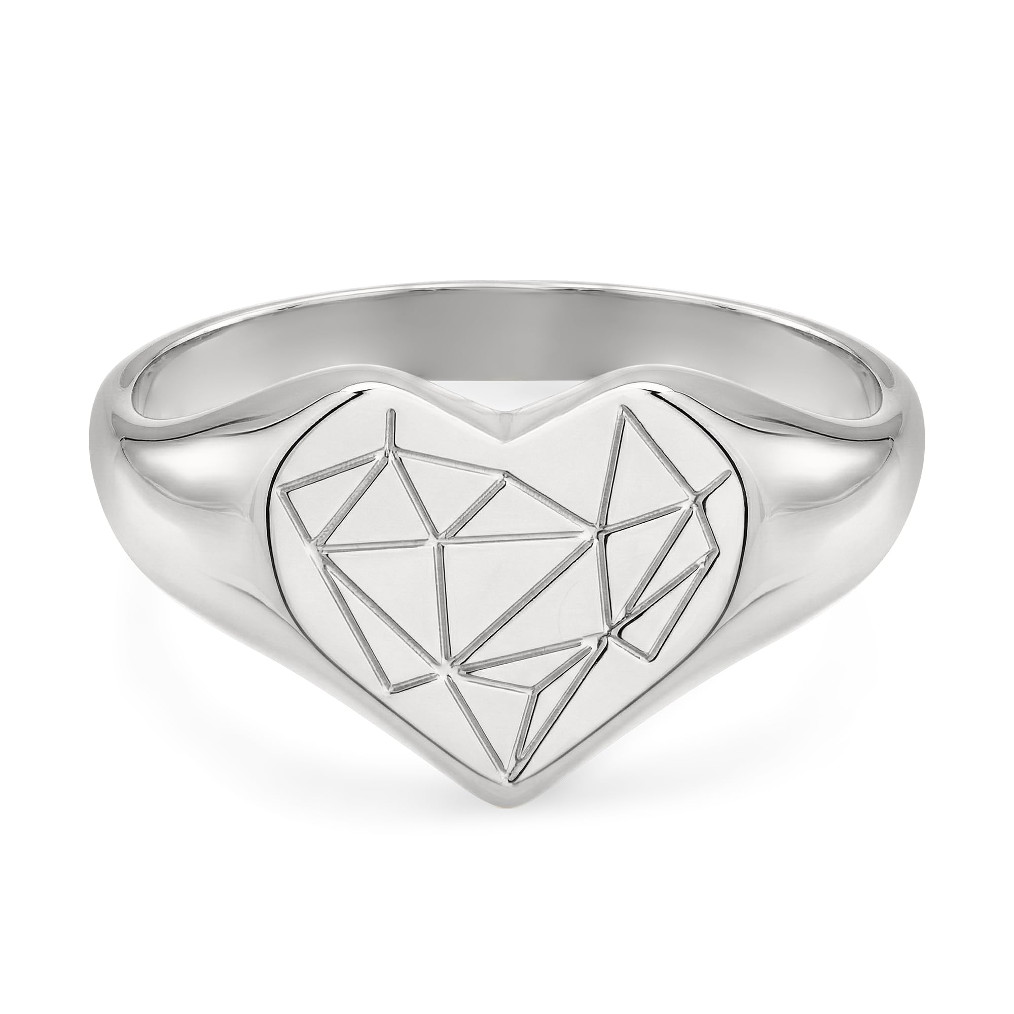 LIEBESKIND BERLIN Damen Ring – Fingerring aus Edelstahl mit Broken Heart Motiv – Eleganter Schmuck für jeden Anlass und das perfekte Geschenk