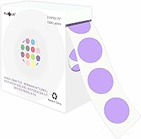 Vista 81 de PARLAIM 6 Rolls 6000PCS 3/4" Round Circle Color-Code Dot Stickers, 6 Color Style Colorful Coding Label Sticker for Home Office Classroom
