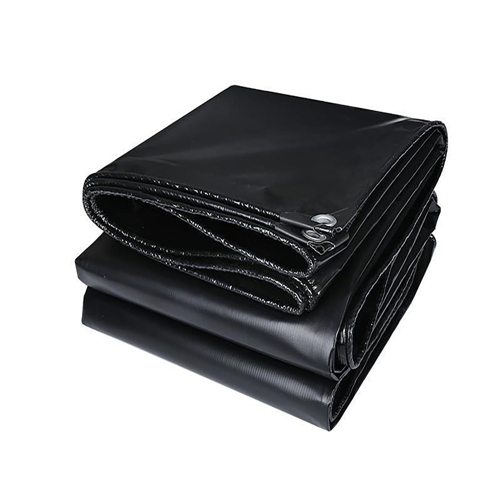 Lihuane Black Heavy Duty Tarpaulin Waterproof 220 X 290 Cm Waterproof, With Eyelets Builders Tarp Easy To Wash For Camping, Garden, Greenhouse, Outdoor Furniture, Trailers & Sheds,