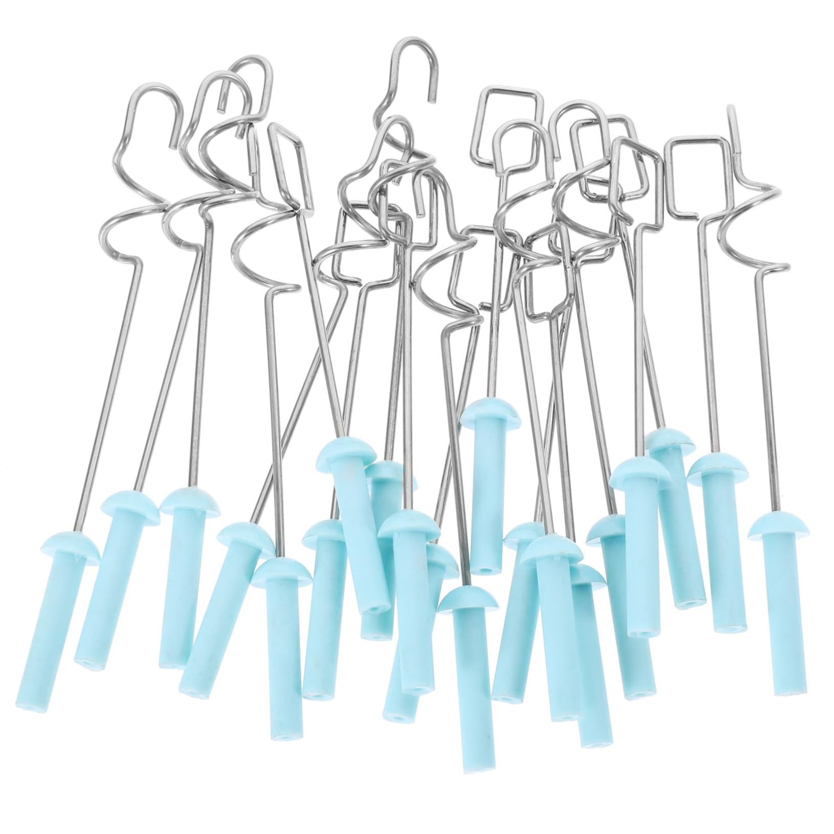 HAPINARY Stainless Stirrer Blender 20pcs Set Essential for Watercolor Ink Makeup Liquid Random Color