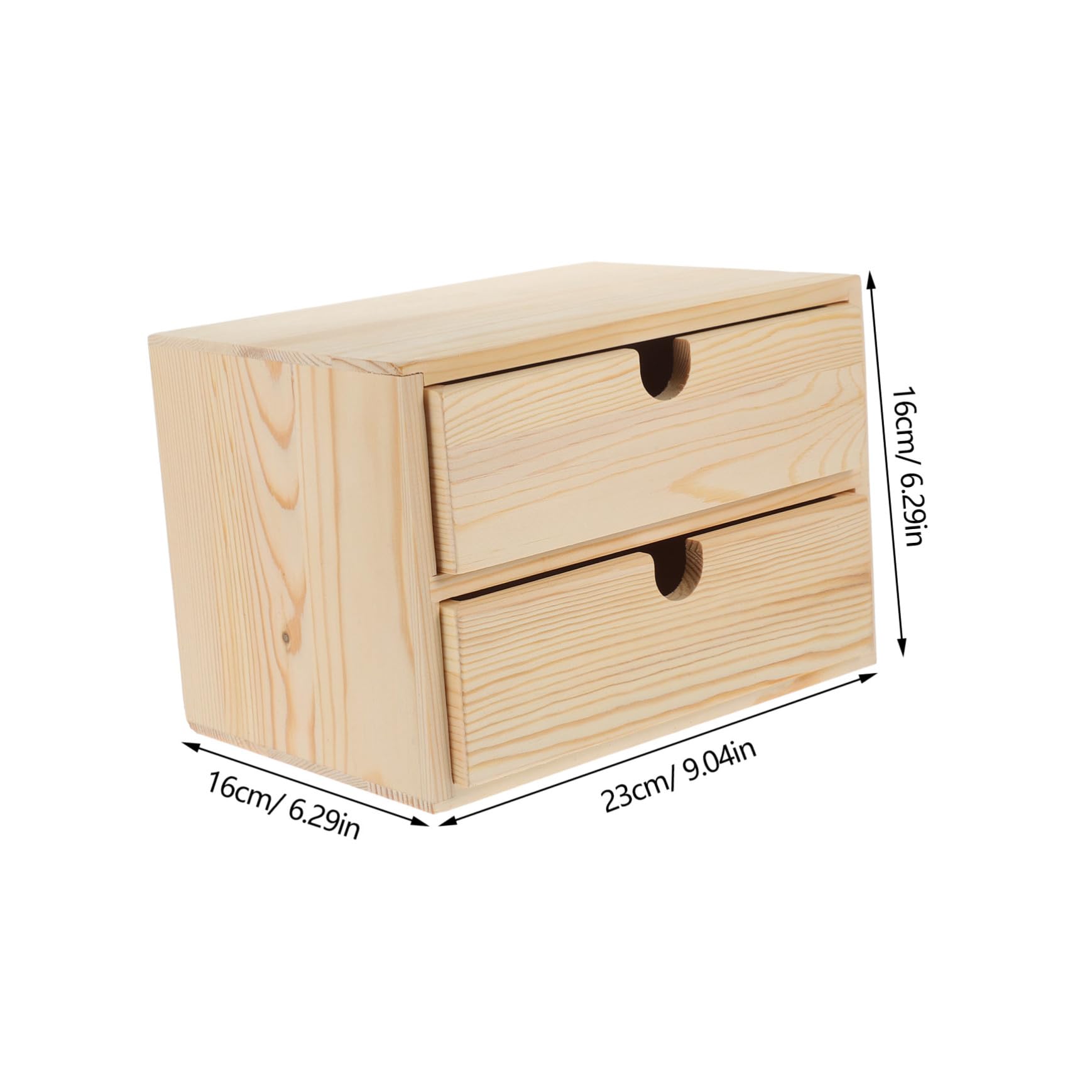 Toyvian Organizer da Tavolo in Legno con Cassetti Multistrato Scatola Portaoggetti per Gioielli e Accessori Contenitore da Scrivania Sostenibile e Versatile per Casa e Ufficio