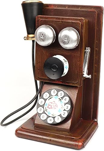 Teléfonos decorativos Teléfono antiguo Teléfono decorativo retro Teléfono de marcación rotativa Decoración de teléfono para cafetería, bar,