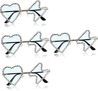 Vestir Vestido 4 Pares De Óculos De Sol Hip Hop Óculos De Sol De Praia Para Mulheres Óculos De Sol Sem Aro Para Mulheres Óculos De Sol Grandes Óculos De Sol Quay Óculos De Sol