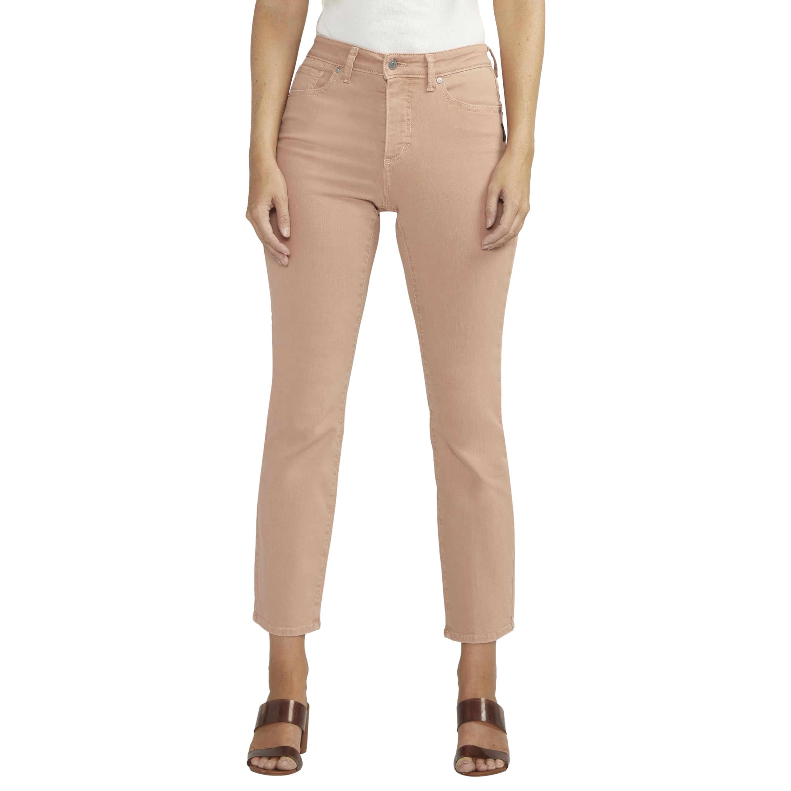 Silver Jeans Co. Women's Isbister High Rise Straight Leg Jeans