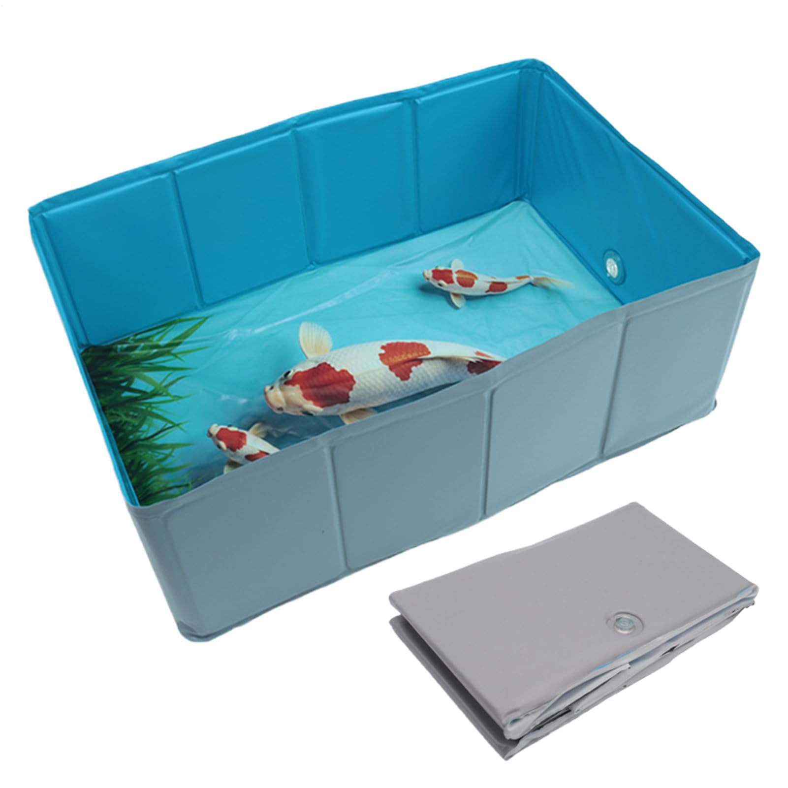 Piscine pour Chiots Pliable en PVC Carrée pour Chien | Bain Antidérapant Pour Chiot Chats Et Petits Animaux De Taille Petite Moyenne Et Grande