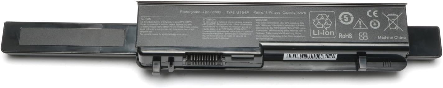 New Laptop Battery for Dell Studio 17 1745 1747 1749 Series; P/N: N856P U164P M905P U150P 312-0196 9cell 11.1V 7800Mah/85Wh1