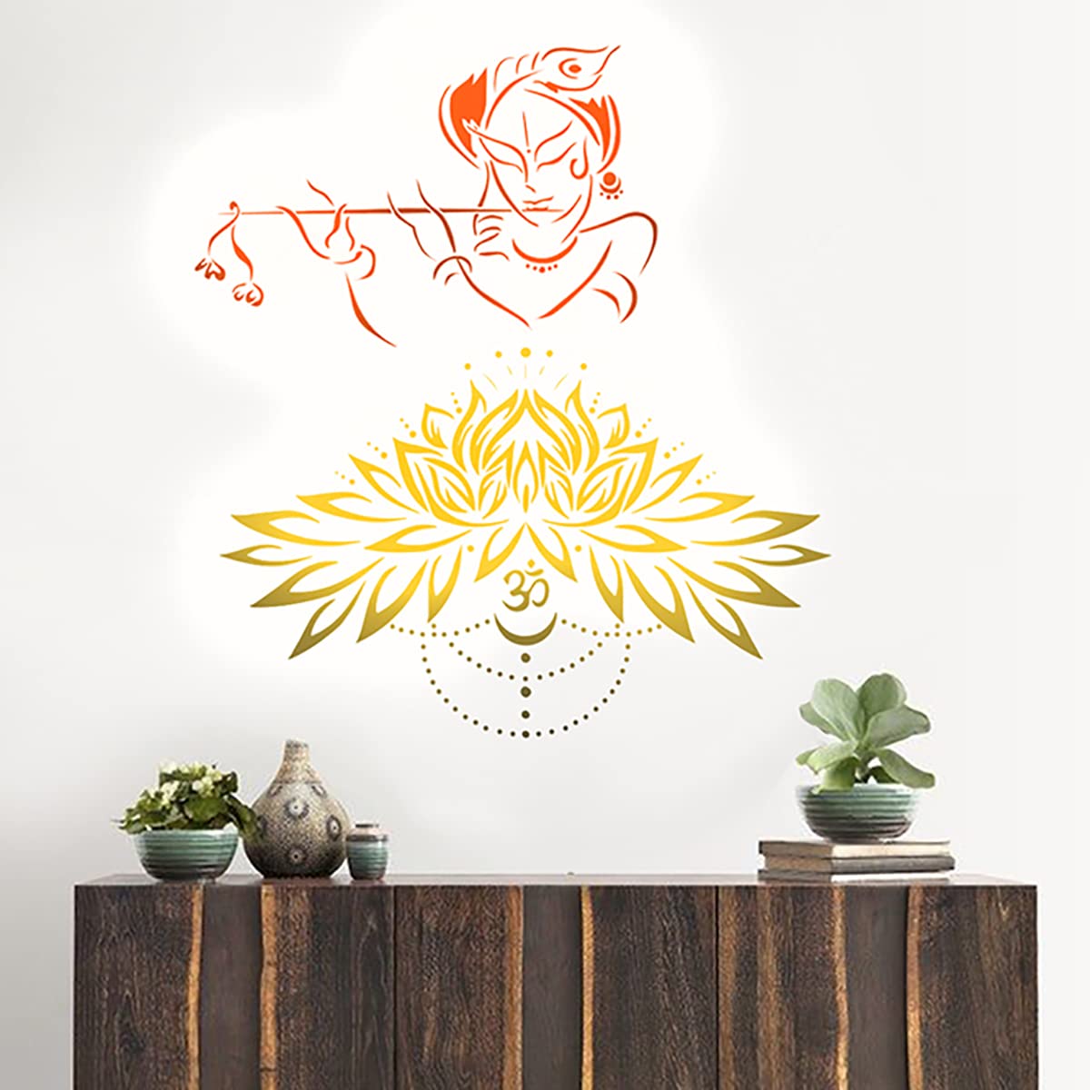 sri Krishna Wall Art Painting Stencil sri Krishna Art Painting Stencil