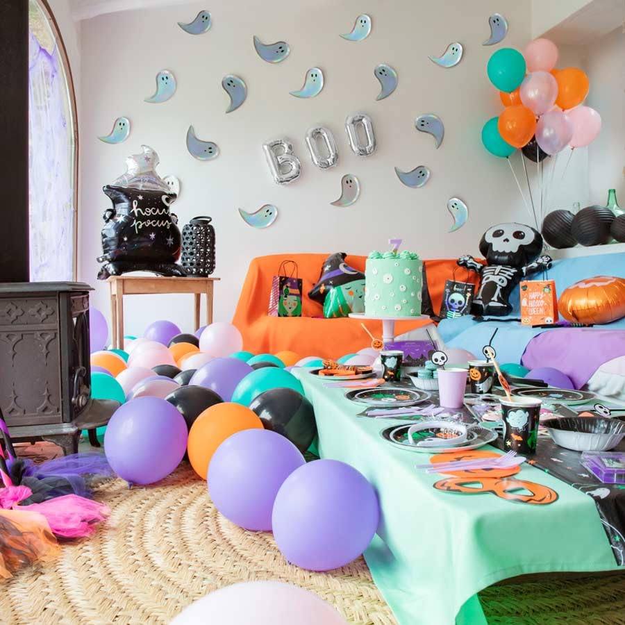 Lot De 10 Assiettes En Carton Halloween Fantômes - Décoration De Table Et Vaisselle Jetable Pour Fête