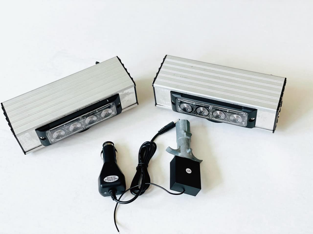Pair of Wireless LED Tow Lights with Red Stop/Tail/Turn Signal Tow Trucks