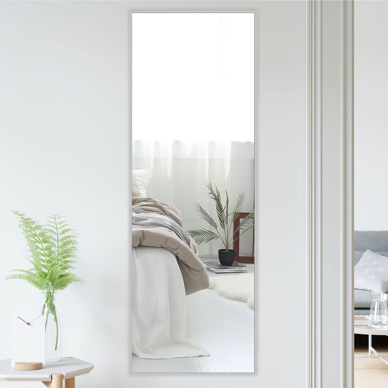 MiraHope 全身鏡 スタンドミラー 大型 姿見鏡 全身ミラー 壁掛け鏡