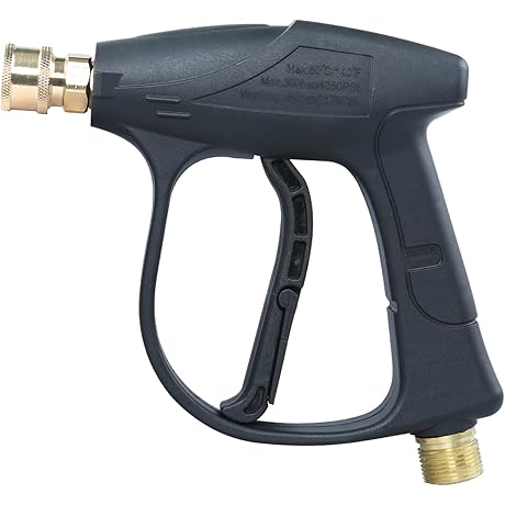 Sooprinse Power Washer Wand High Pressure Short Gun with Quick Connector 3000 PSI Max