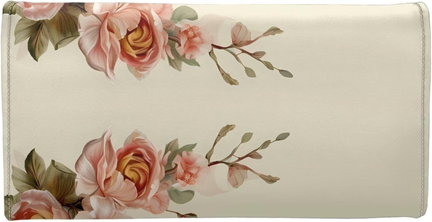 Binienty Hummingbird Wallets for Women Leather Clutch Bag Card Organizer, Trifold Blocking Wallets Handbags - Image 2