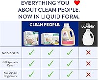 Vista 2 de The Clean People - Detergente líquido para ropa con envase reciclable, combate las manchas - Ultra concentrado, jabón para lavar ropa - Detergente
