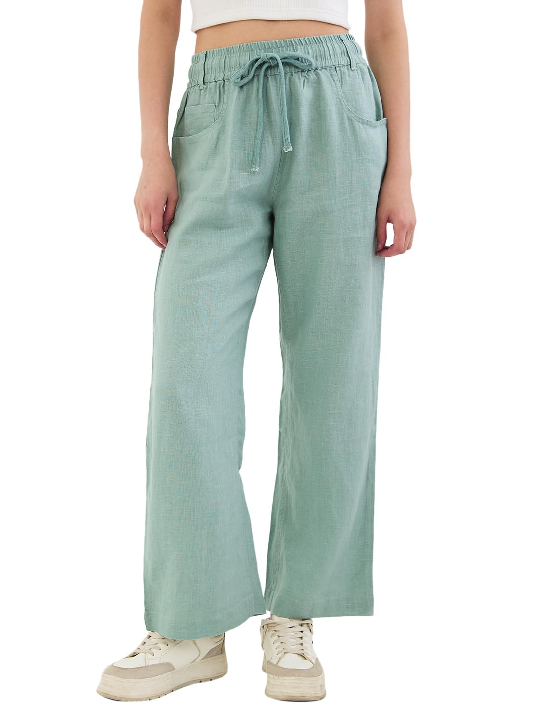 Spykar Women's Loose Trouser in neutral