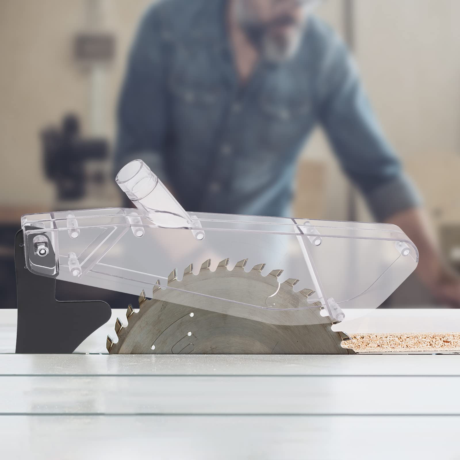 RITTRO Säge-Schutzabdeckung - Transparente Abdeckung Für Tischkreissägen (7-12 Zoll)