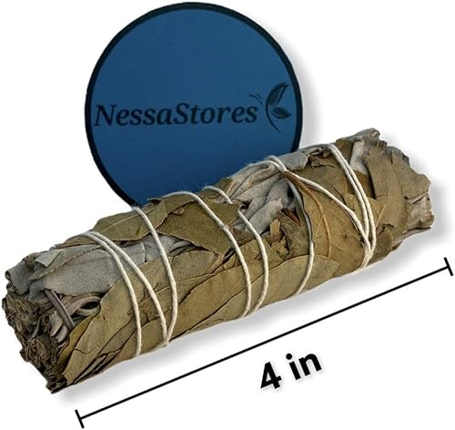 Miniatura 3 de NESSASTORES  Blanco salvia + hojas de laurel, paquete de 3.9in, paquete #JC-190 (1 unidad)