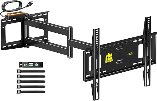 FORGING MOUNT Soporte de pared para TV de brazo largo para televisores de 42 a 80 pulgadas, soporte de TV de movimiento completo de 43 pulgadas con