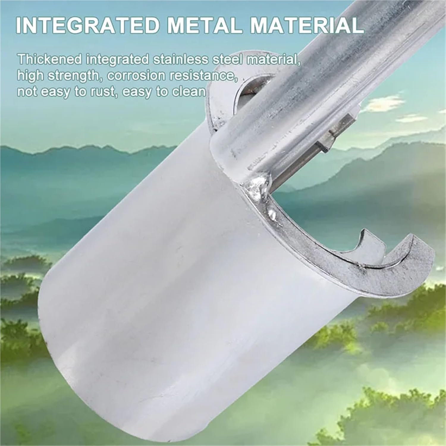 Bulb Planter Tool Portable Hand Held Open End Seedling Transplanter Multi-Functional Seeding Bulb Planter Tool for Agricultural Use