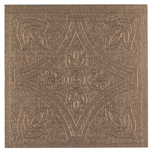 Achim Home Furnishings Metallo Peel & Stick Vinyl Wall Tiles, 4 by 4-inch, Copper, 27-Pack