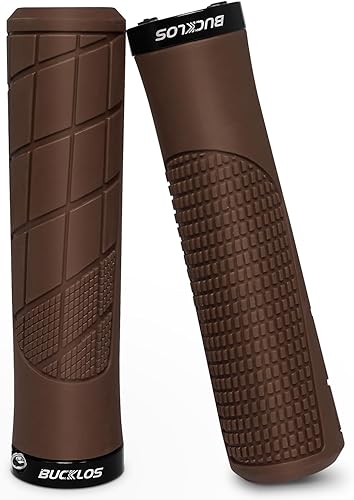 Vista 109 de BUCKLOS Empuñaduras de manillar de bicicleta con bloqueo único, mango ergonómico antideslizante para bicicleta de montaña, mango antideslizante