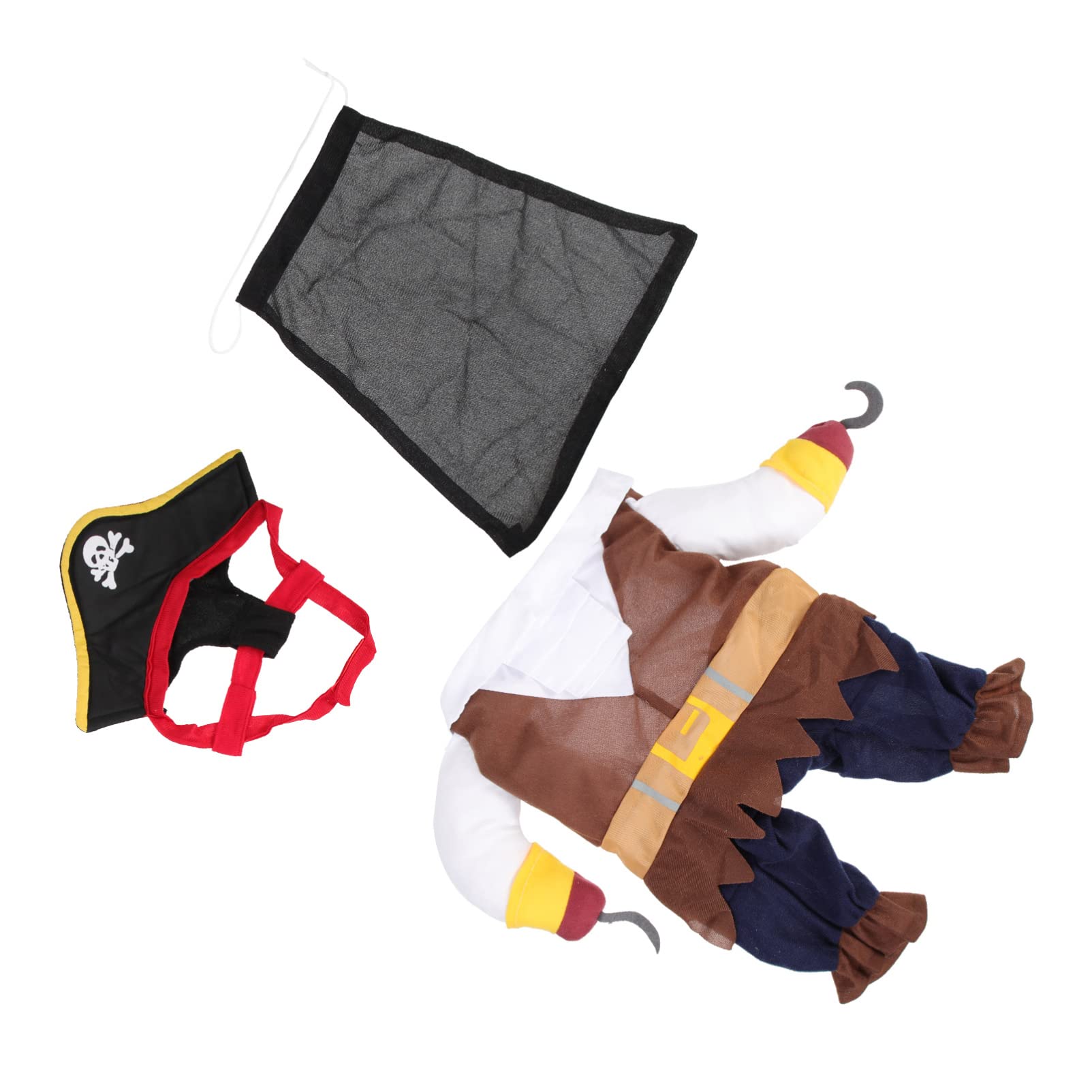 Mipcase 5sets Costume Da Cane Pirata Per Halloween Abbigliamento Per Cappello Da Pirata Per e Fotografici Media
