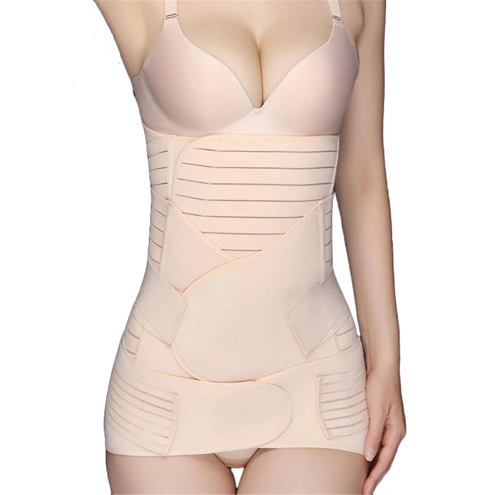 Guaina Post Parto 3 Pezzi/Set maternità postnatale Fasciatura Dopo Gravidanza Cintura Biancheria Intima Intimo Post Parto Fascia Addominale Cintura for Donne Incinte(Color 1,M)