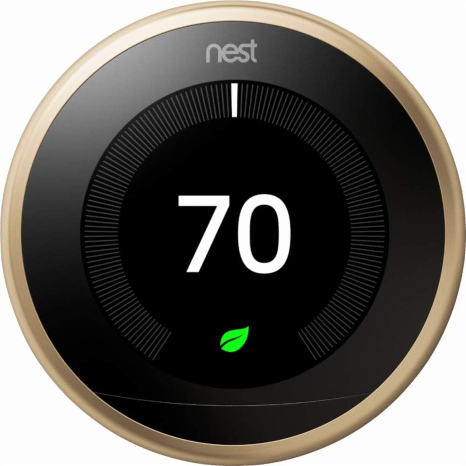 Nest 3rd Generation learning programmable Thermostat Brushed Brass T3032US