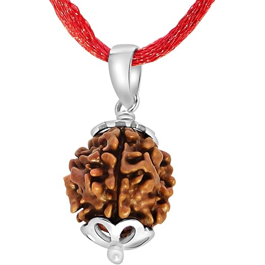 4 Mukhi Nepali Rudraksha with Silver Pendant