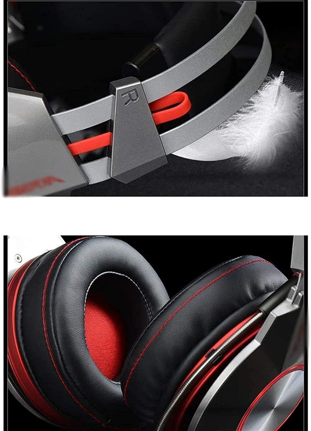 Auriculares for Juegos con Cable - Micrófono - Diadema Ligera Reforzada con Acero - for PS5, PS4, PC, Xbox