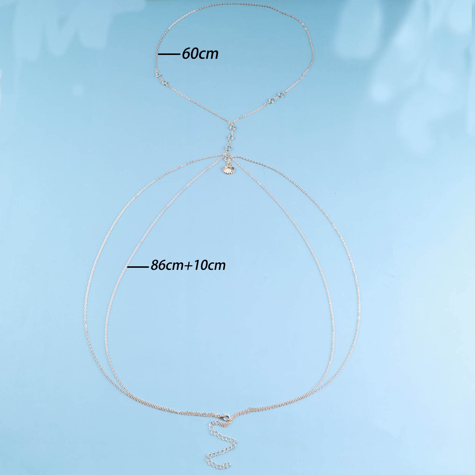 Couronne Bijoux TseenYi Chaîne Corps En Cristal Boho Chaîne Poitrine En Or Collier Cz Tassel Chaîne Corps Superposée Chaîne Bikini Strass Party Nightclub Chaîne Bijoux Corps Pour Les Femmes Et Les Filles